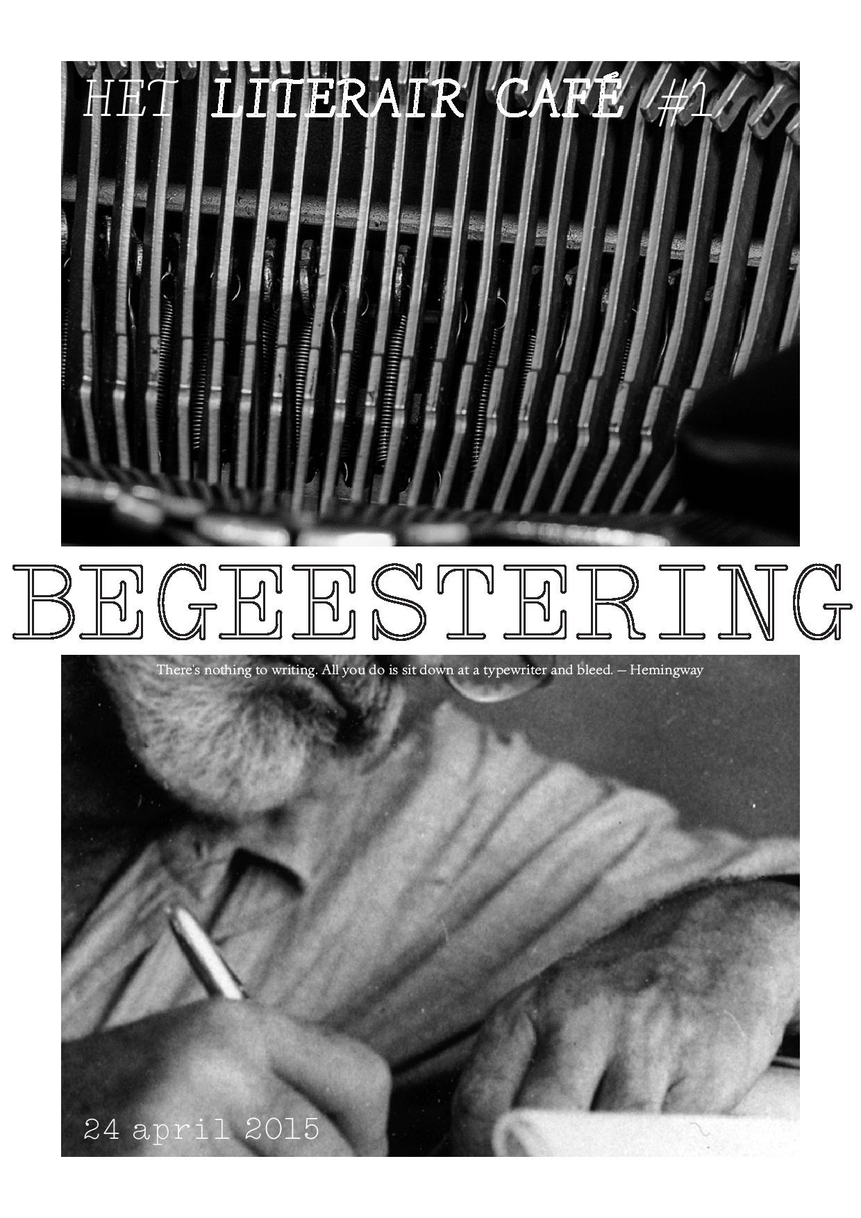 Affiche literair café