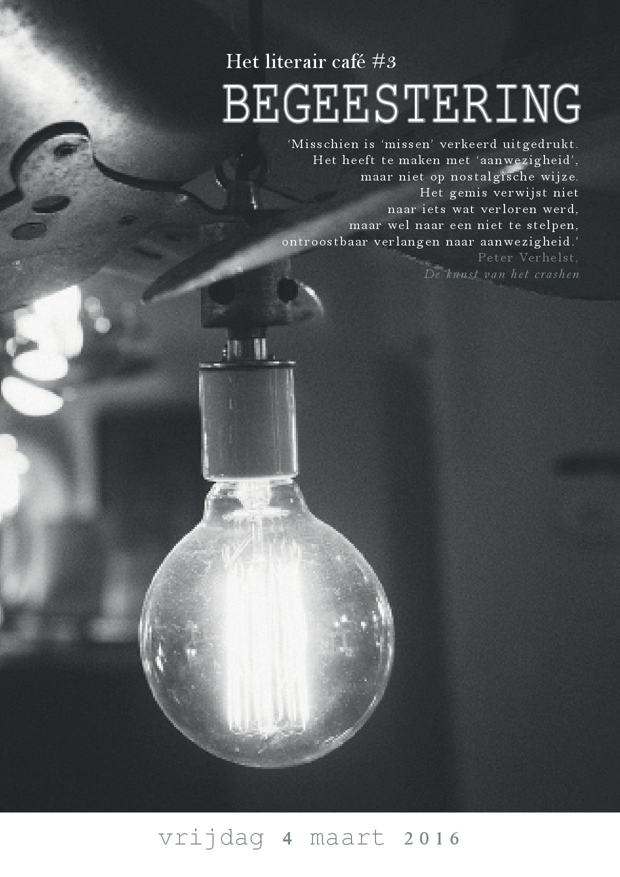 Affiche literair café