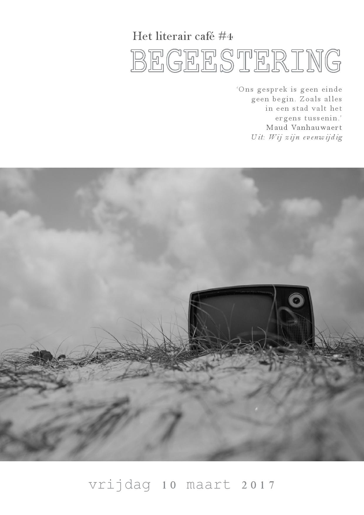 Affiche literair café