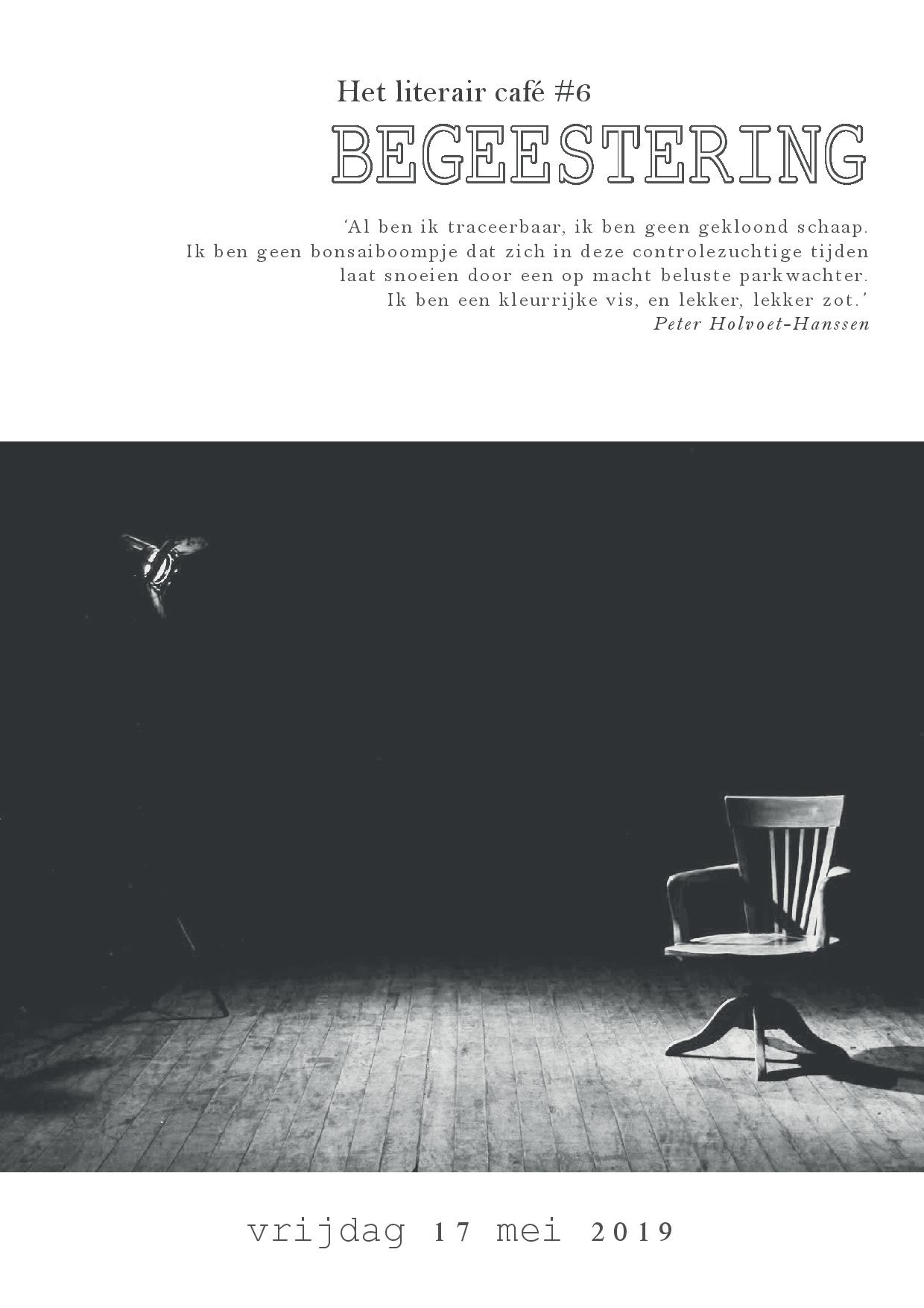 Affiche literair café