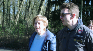 Greet tijdens een wandeling